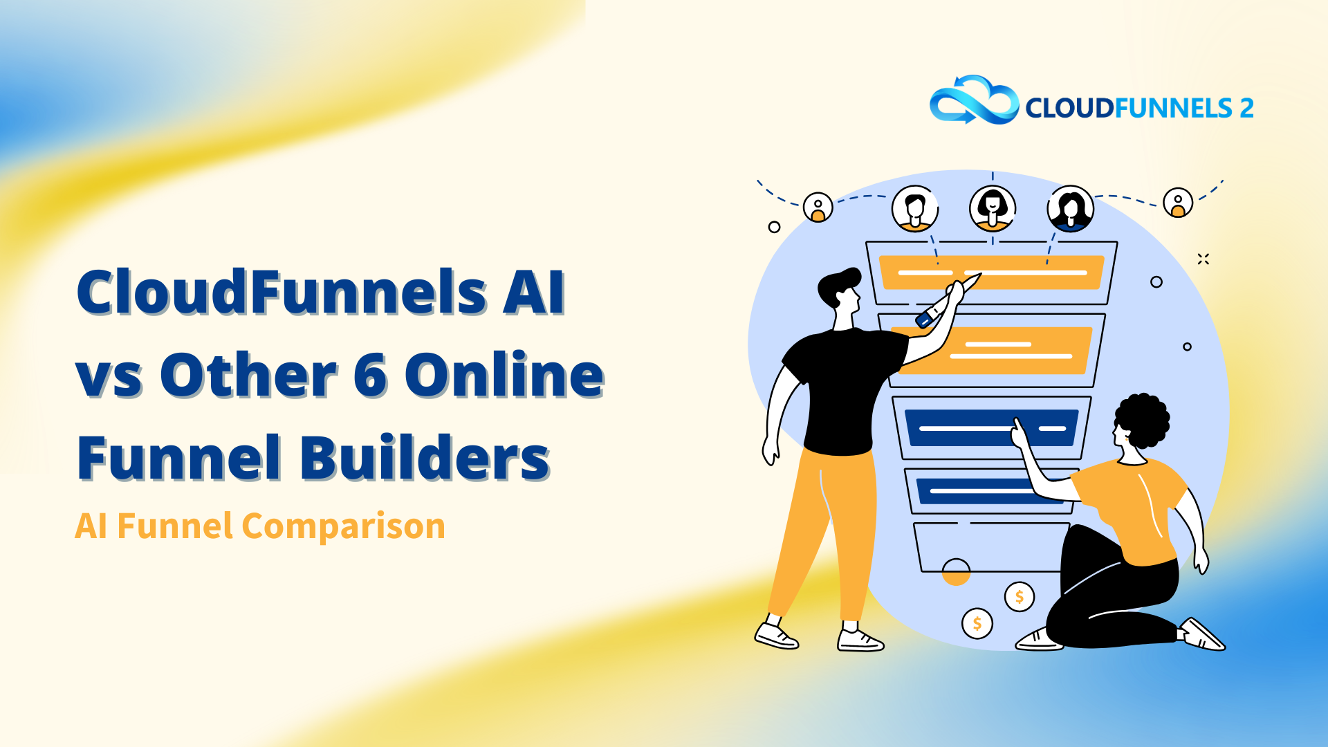 CloudFunnels AI vs 6 Online Funnel Builders: AI Funnel Comparison